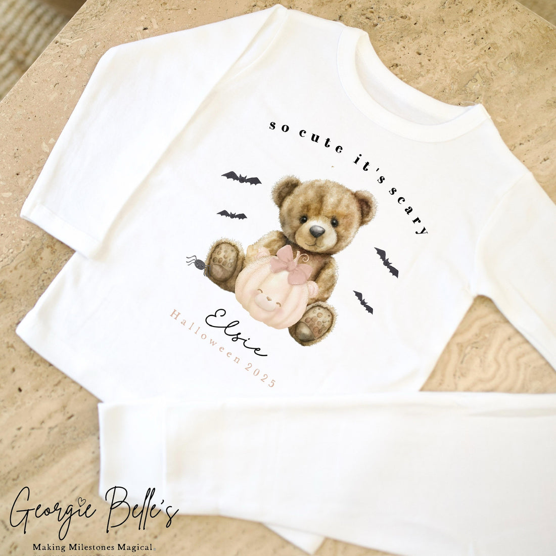Personalised Halloween Pyjamas - Bear Design