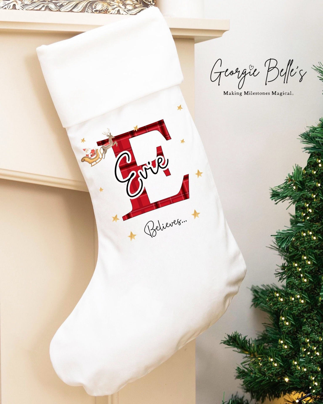 Personalised Luxury Christmas Stocking - Believes Design