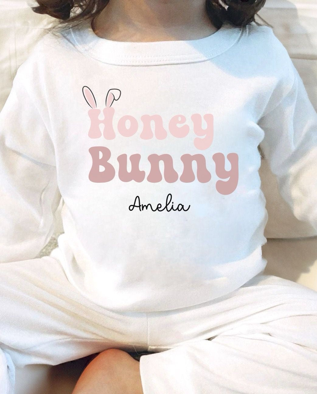 Personalised Easter Pyjamas - Honey Bunny Design