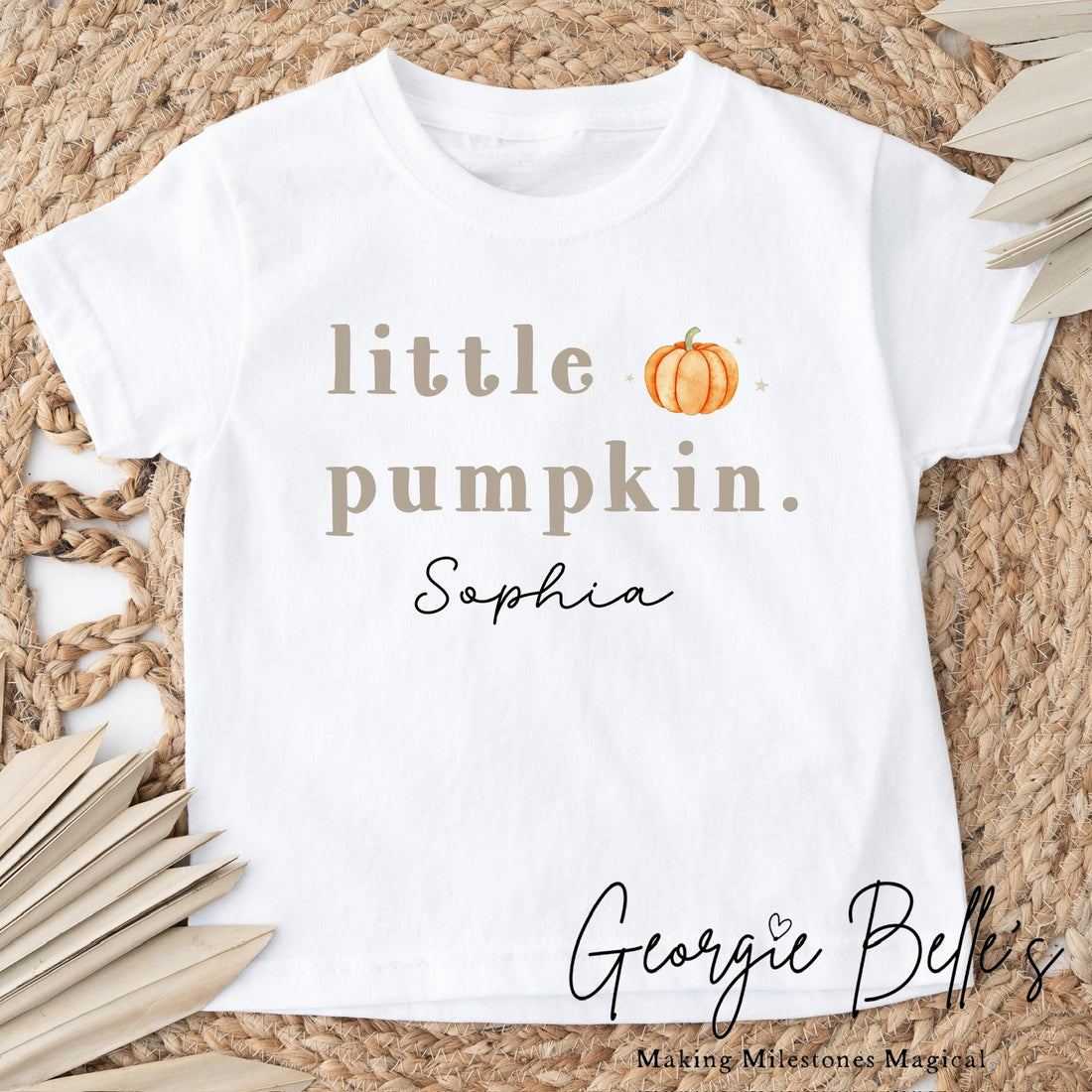 Personalised Halloween T-Shirt - Little Pumpkin Design