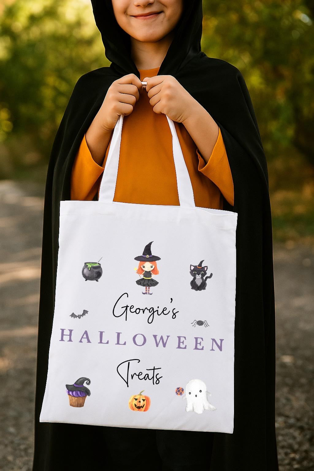 Personalised Halloween Trick Or Treat Bag