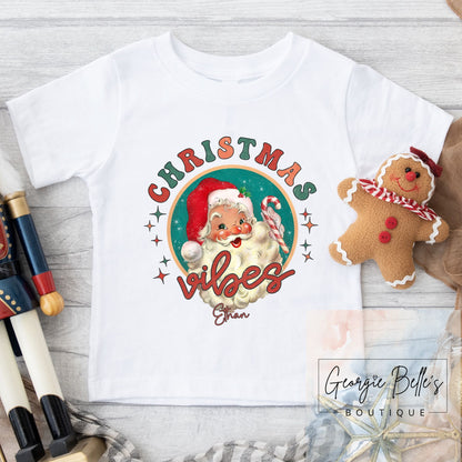 Christmas Vest / T-shirt - Red Christmas Vibes Design