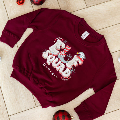 Personalised Children’s Christmas Jumper | Elf Squad Design
