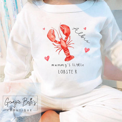 Personalised Valentines Pyjamas - Lobster Design