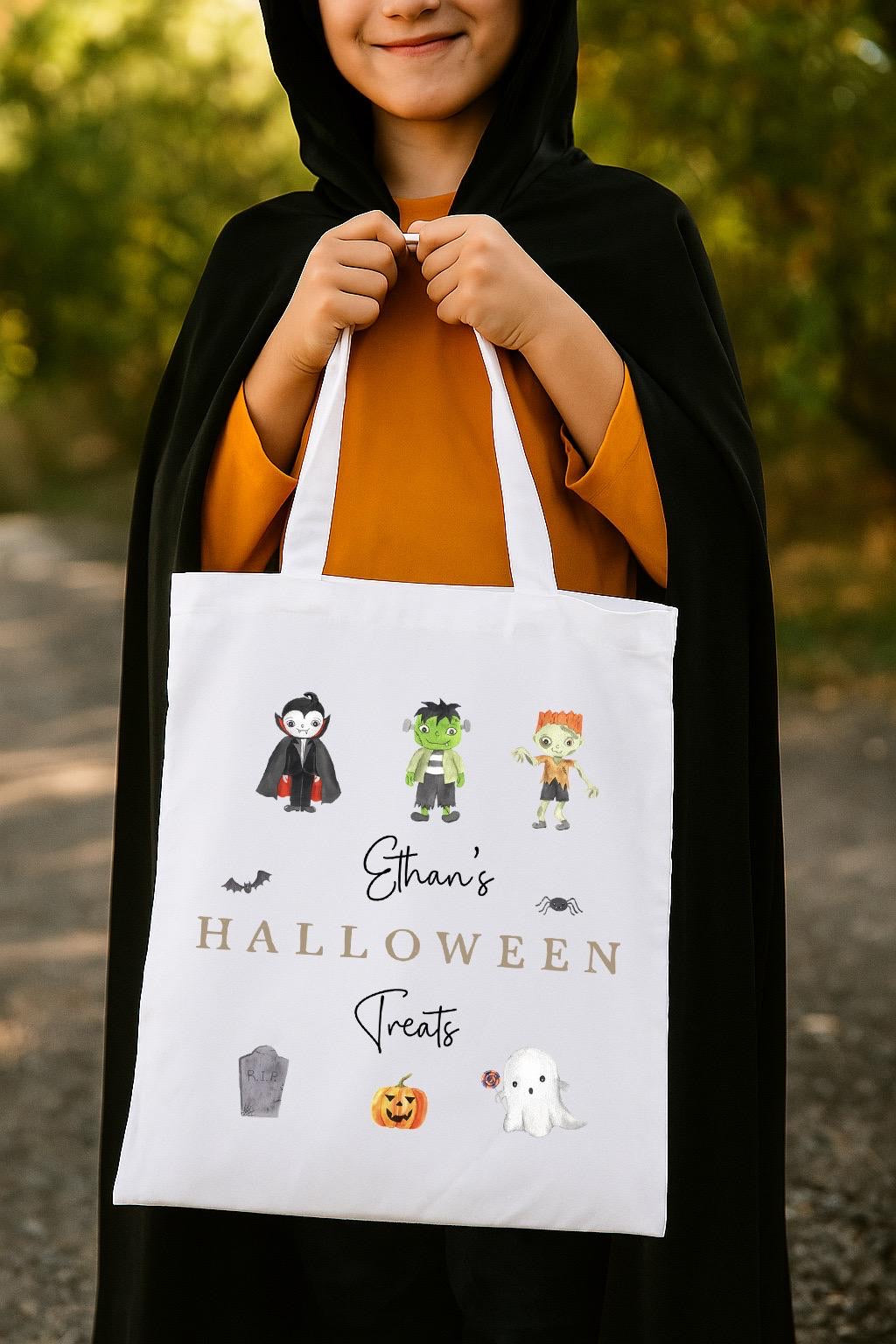 Personalised Halloween Trick Or Treat Bag
