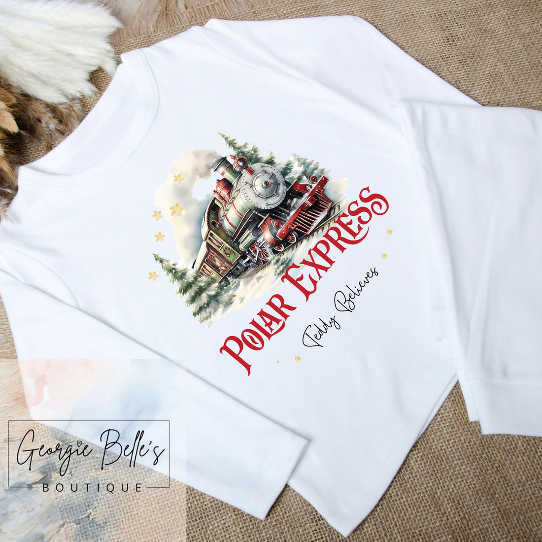 Personalised Family Matching ‘Polar Express’ Christmas Pyjamas - Design 2