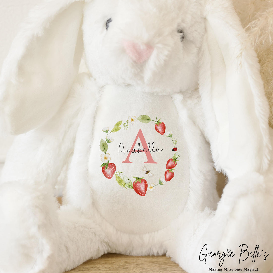 Luxury Personalised Baby Gift Set - Strawberry Design