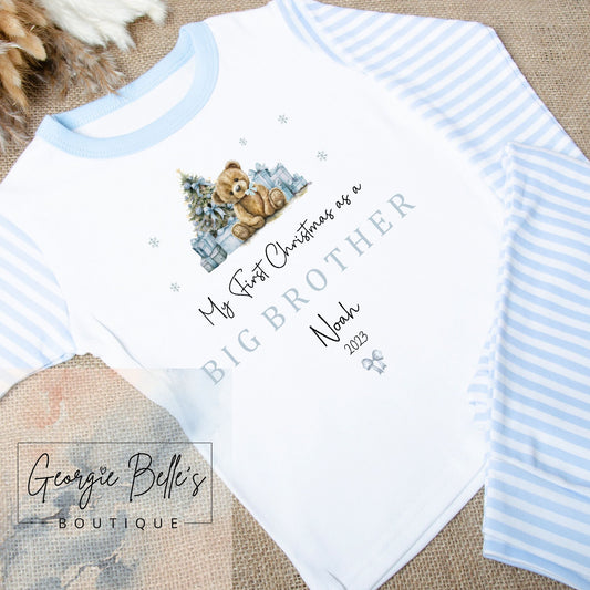 My 1st Christmas as a Big Brother Personalised Christmas Pj’s