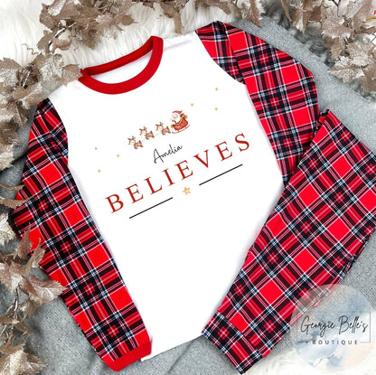 Family Matching ‘Sleigh’ Christmas Pyjamas