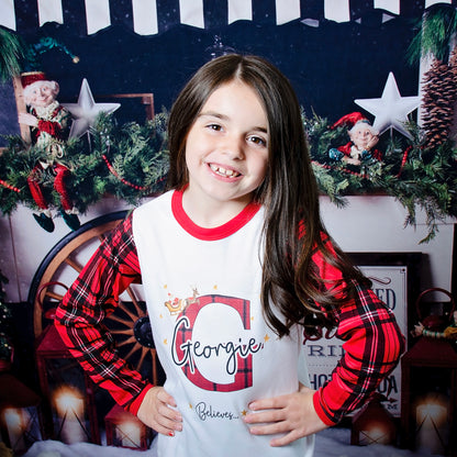 Family Matching ‘Believe’ Christmas ‘Believe’ Personalised Unisex Pyjamas