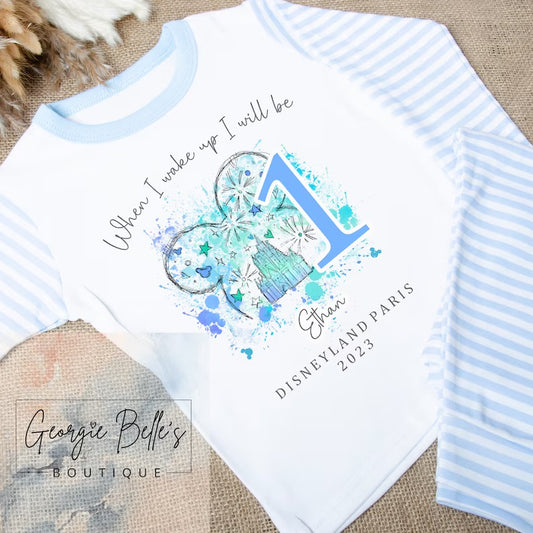 Personalised Birthday Pyjamas -  Mickey Inspired Design