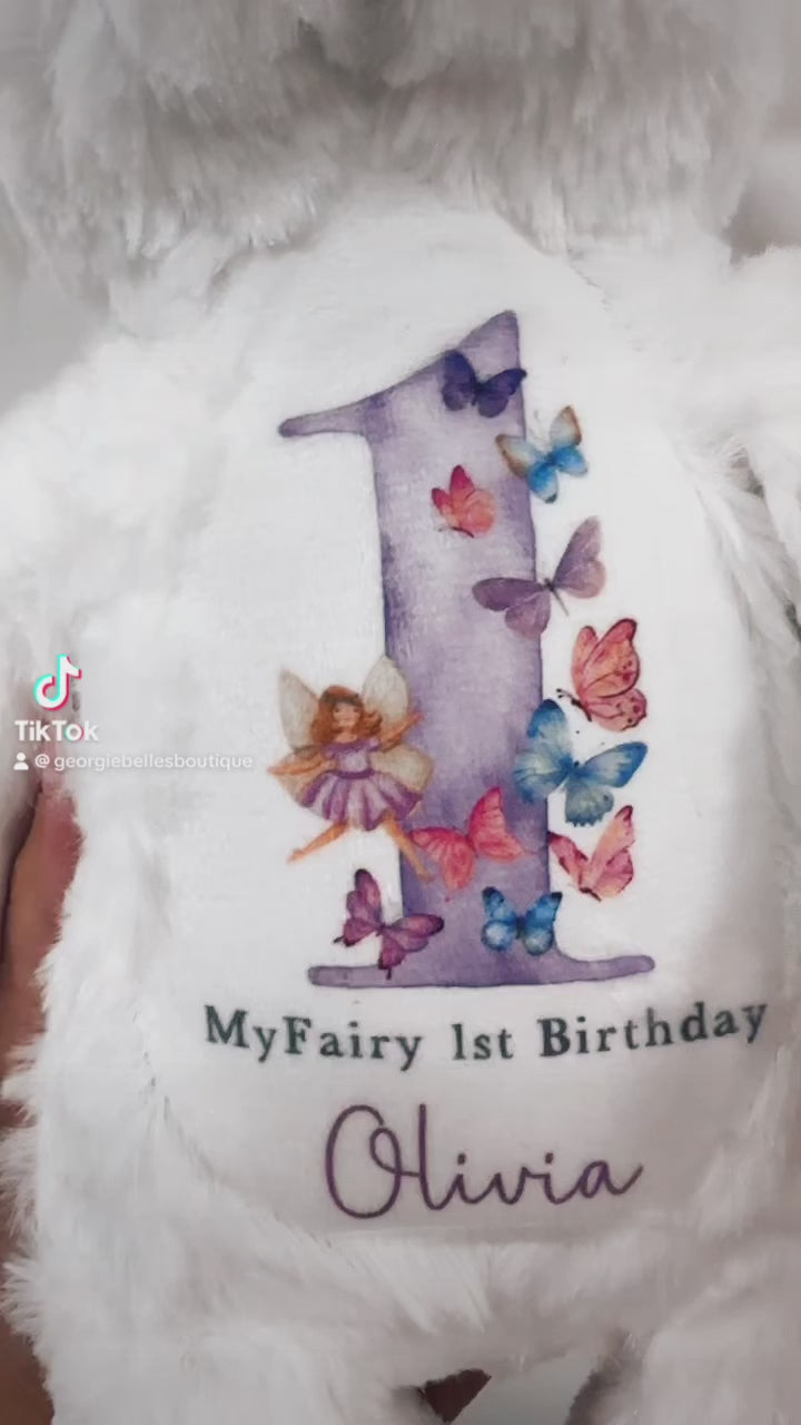 My Fairy First Birthday Personalised Soft Toy