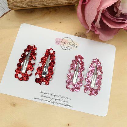 Minnie / Mickey Mouse Snap Clip Set