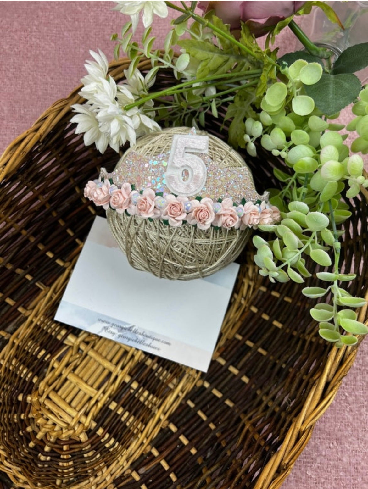Rose Gold &amp; Pink Birthday Tiara
