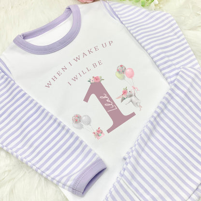 Personalised Birthday Pyjamas -  When I Wake Up Design