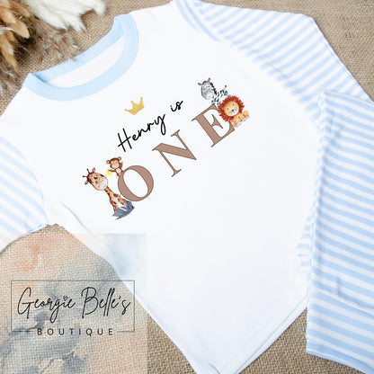 Personalised Birthday Pyjamas - Safari Design