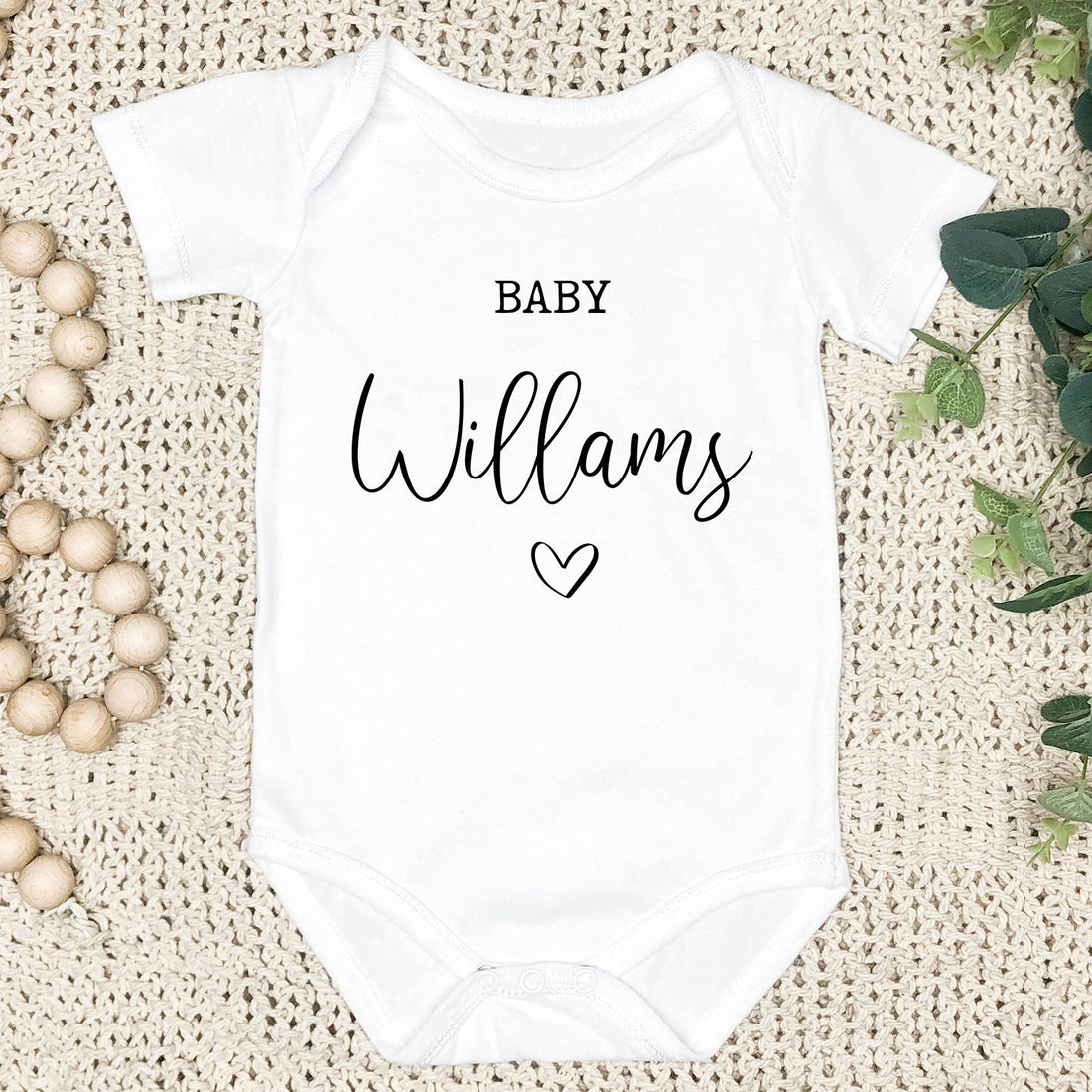 Personalised Baby Announcement Vest