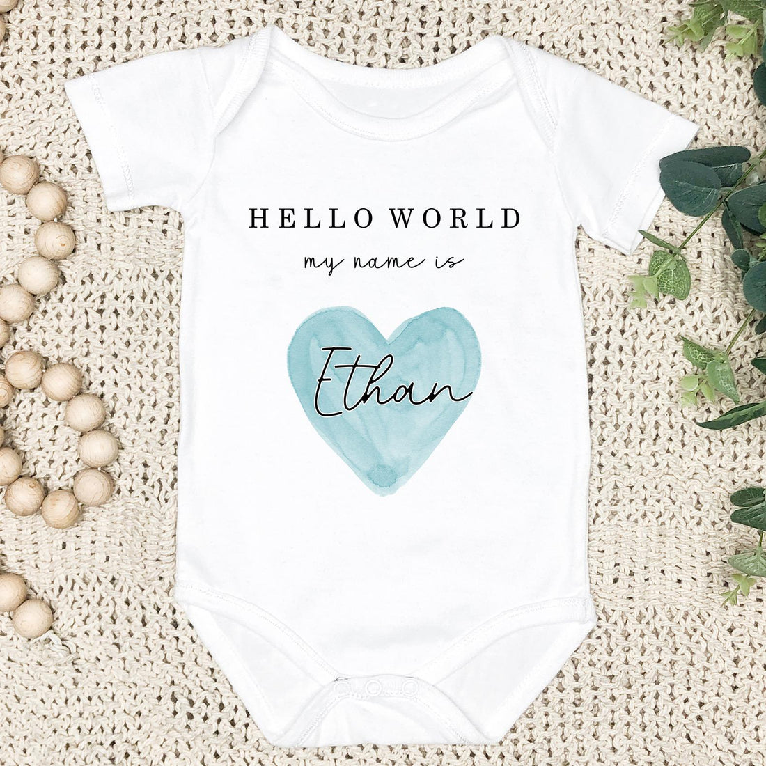 Personalised Baby Announcement Vest