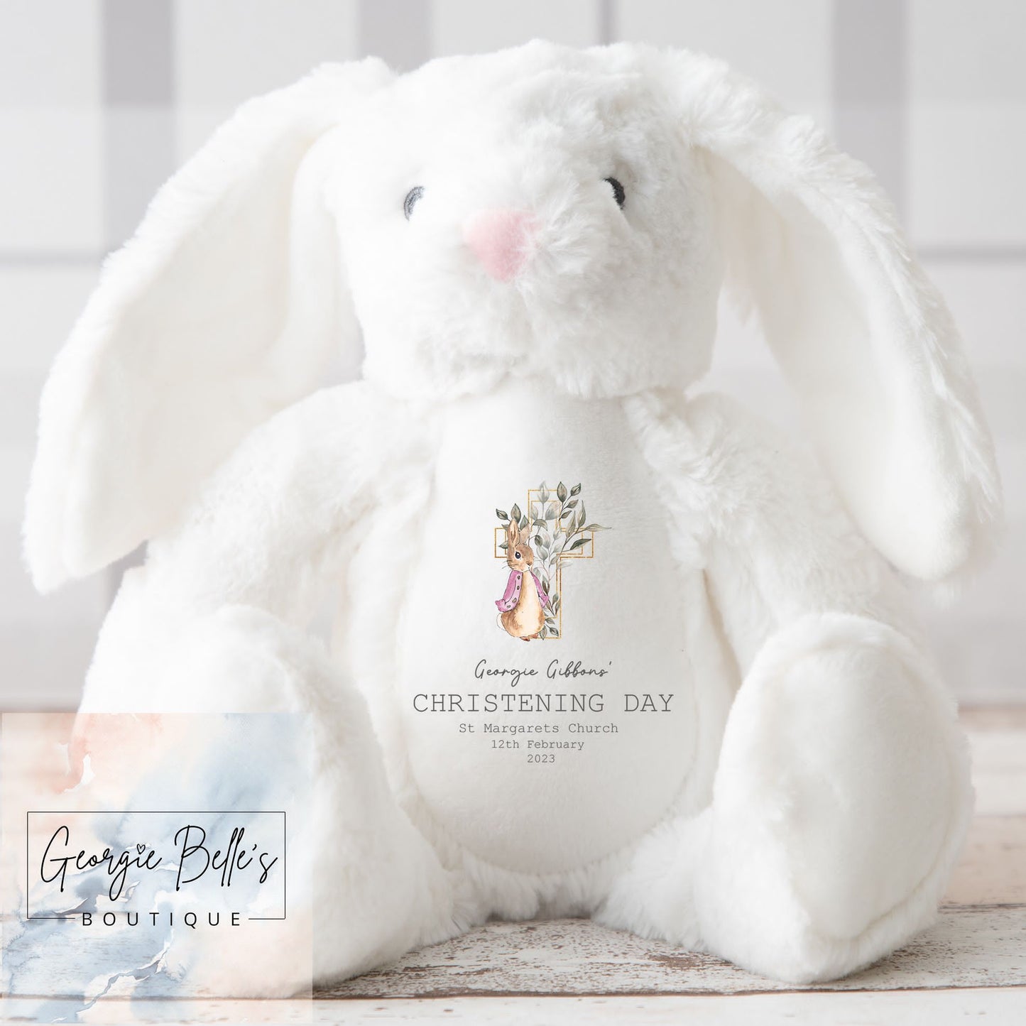 Personalised Christening Soft Toy