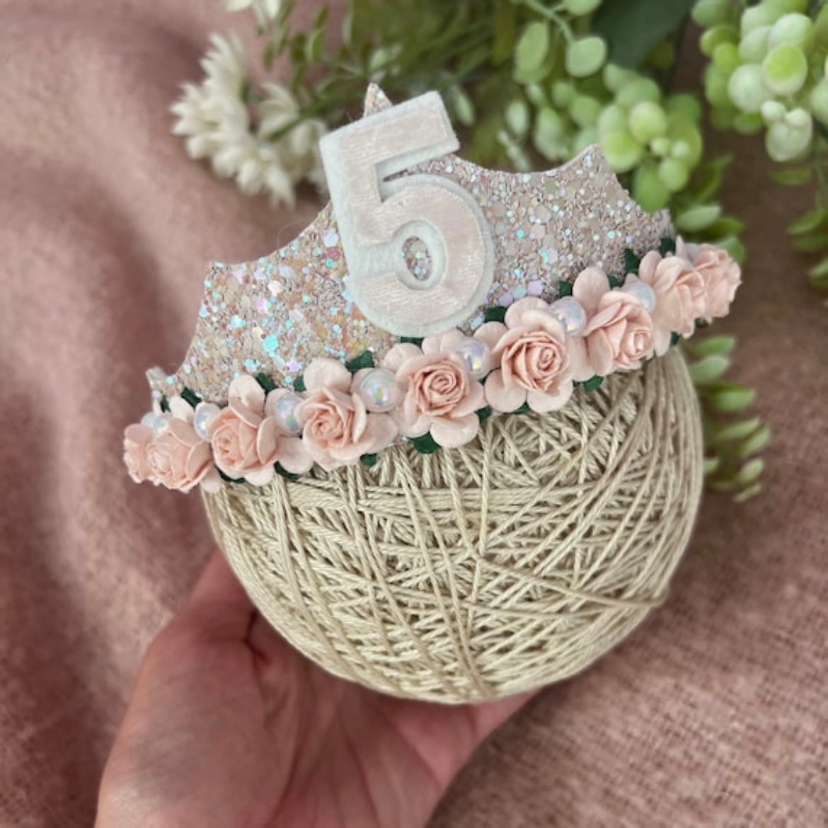 Rose Gold &amp; Pink Birthday Tiara