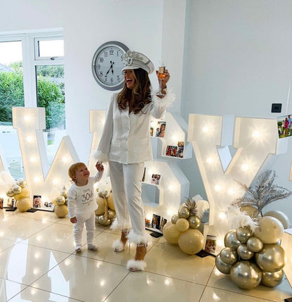 Personalised Birthday Pyjamas -  Mummy’s Birthday Champagne Design