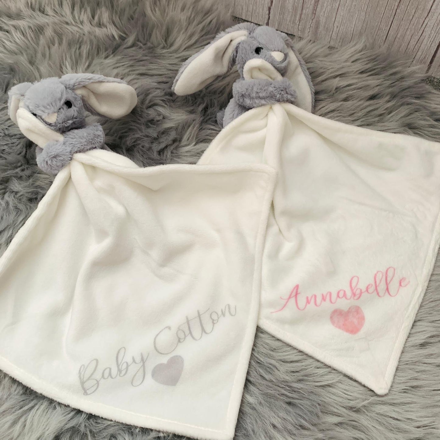 Personalised Bunny Comforters