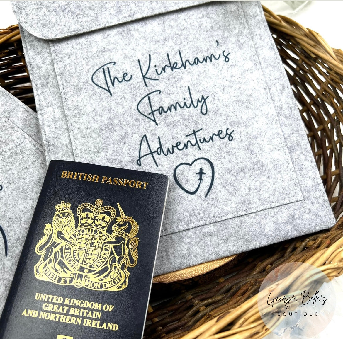 Personalised Family Travel Wallet / Passport Holder