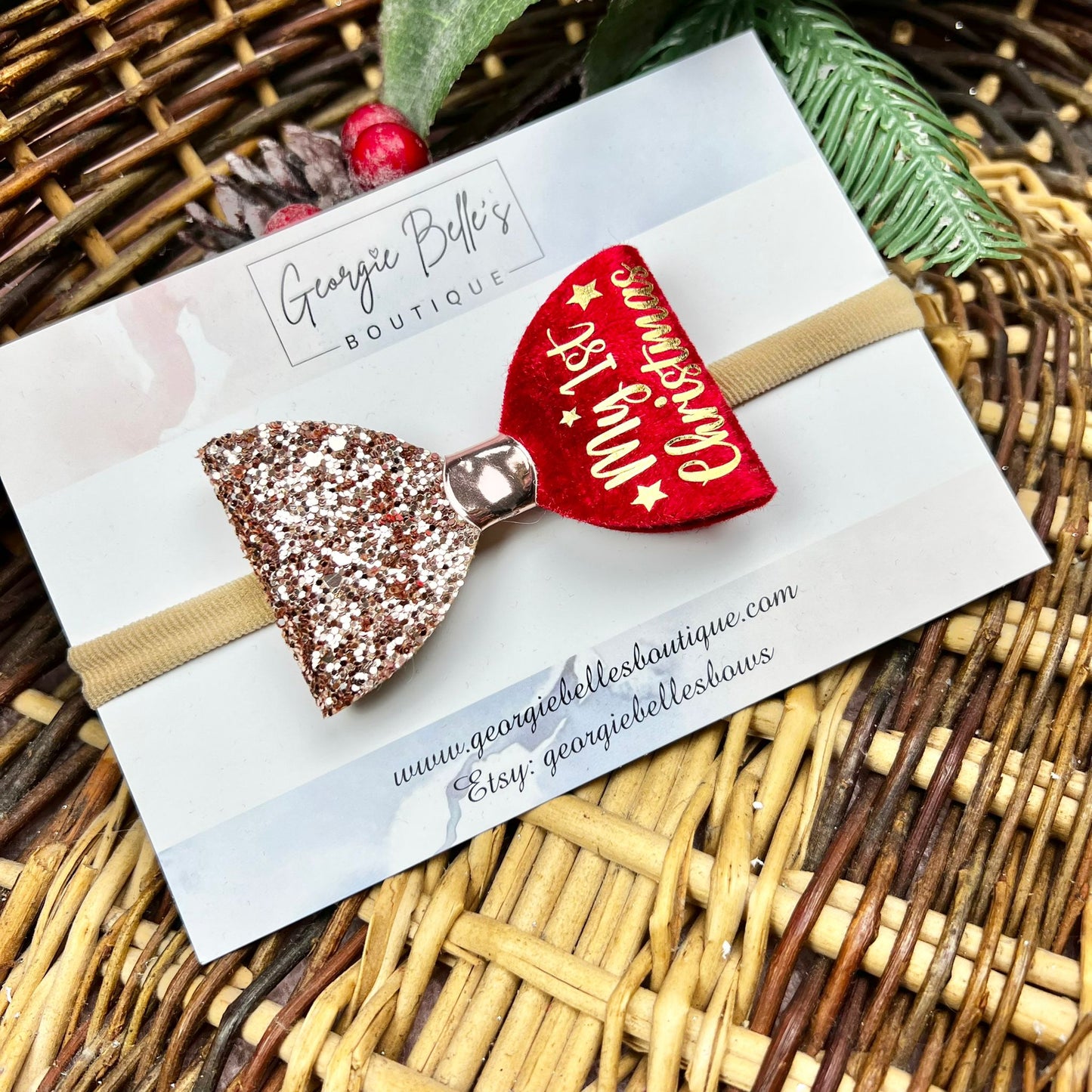 My 1st Christmas Headband
