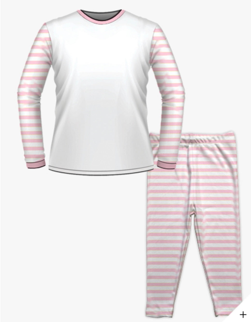 Personalised Birthday Pyjamas - Pink Floral Wreath Design