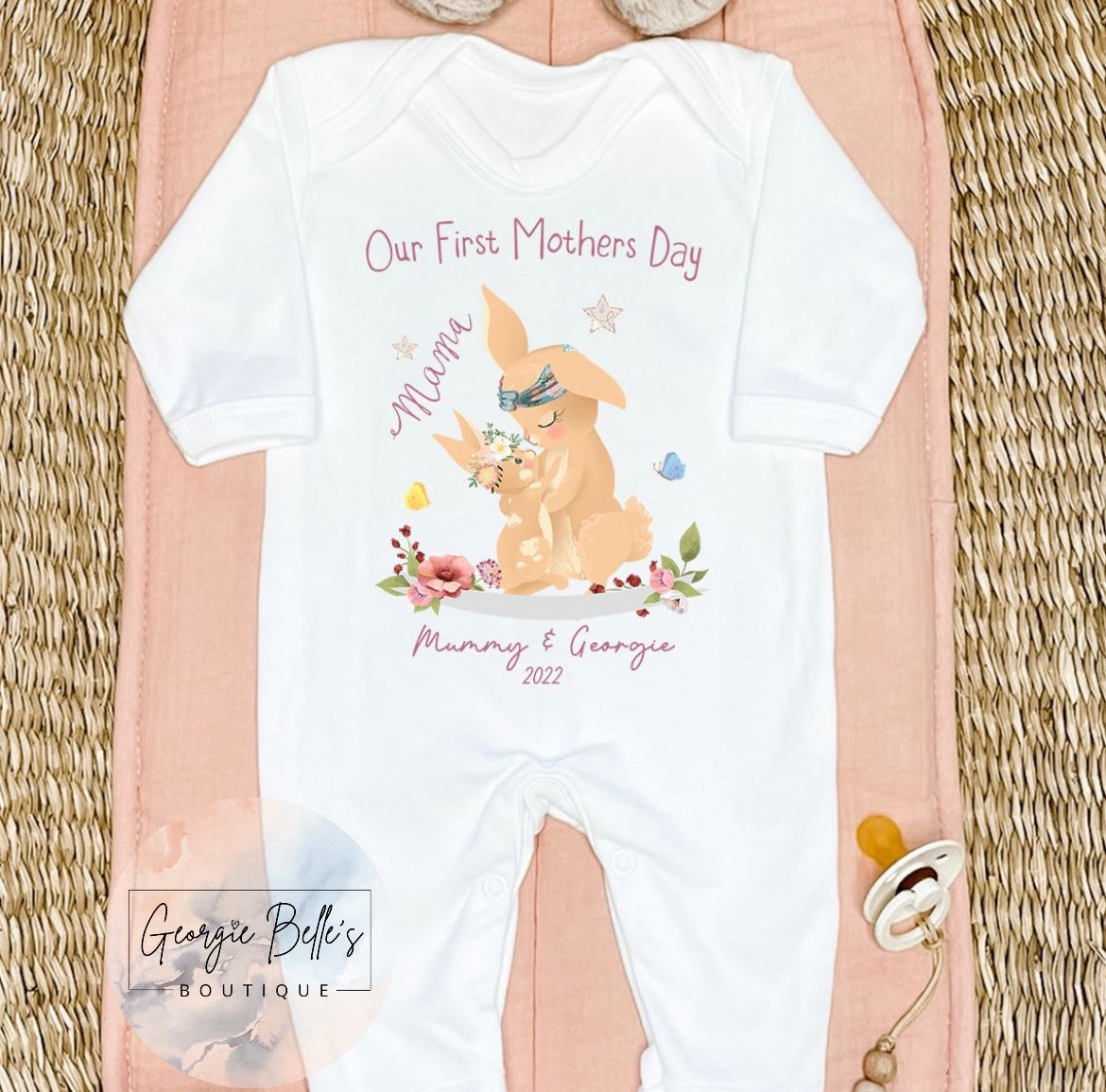 Mothers Day Personalised Vest / Babygrow / Sleepsuit