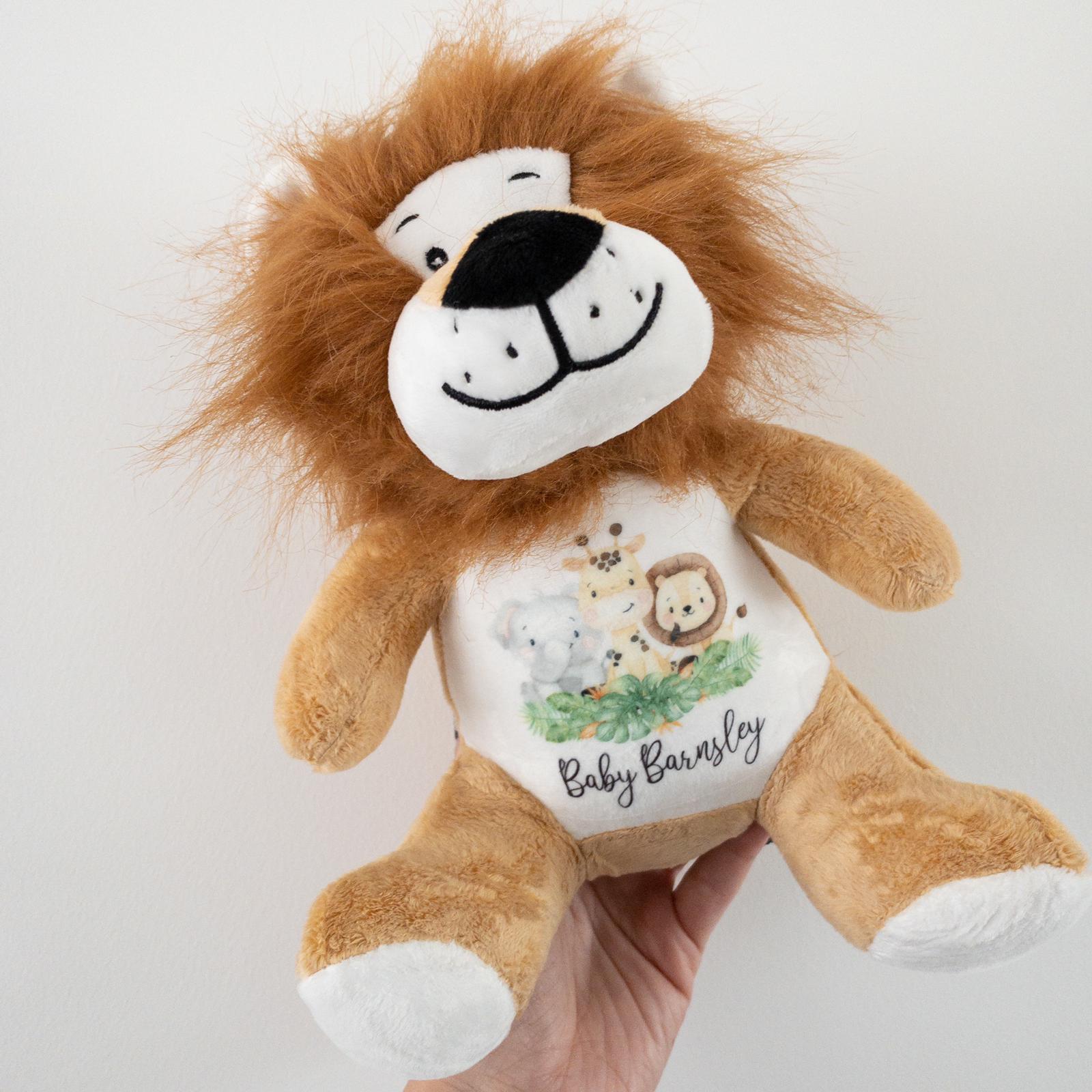 Safari Design Personalised Lion Soft Toy