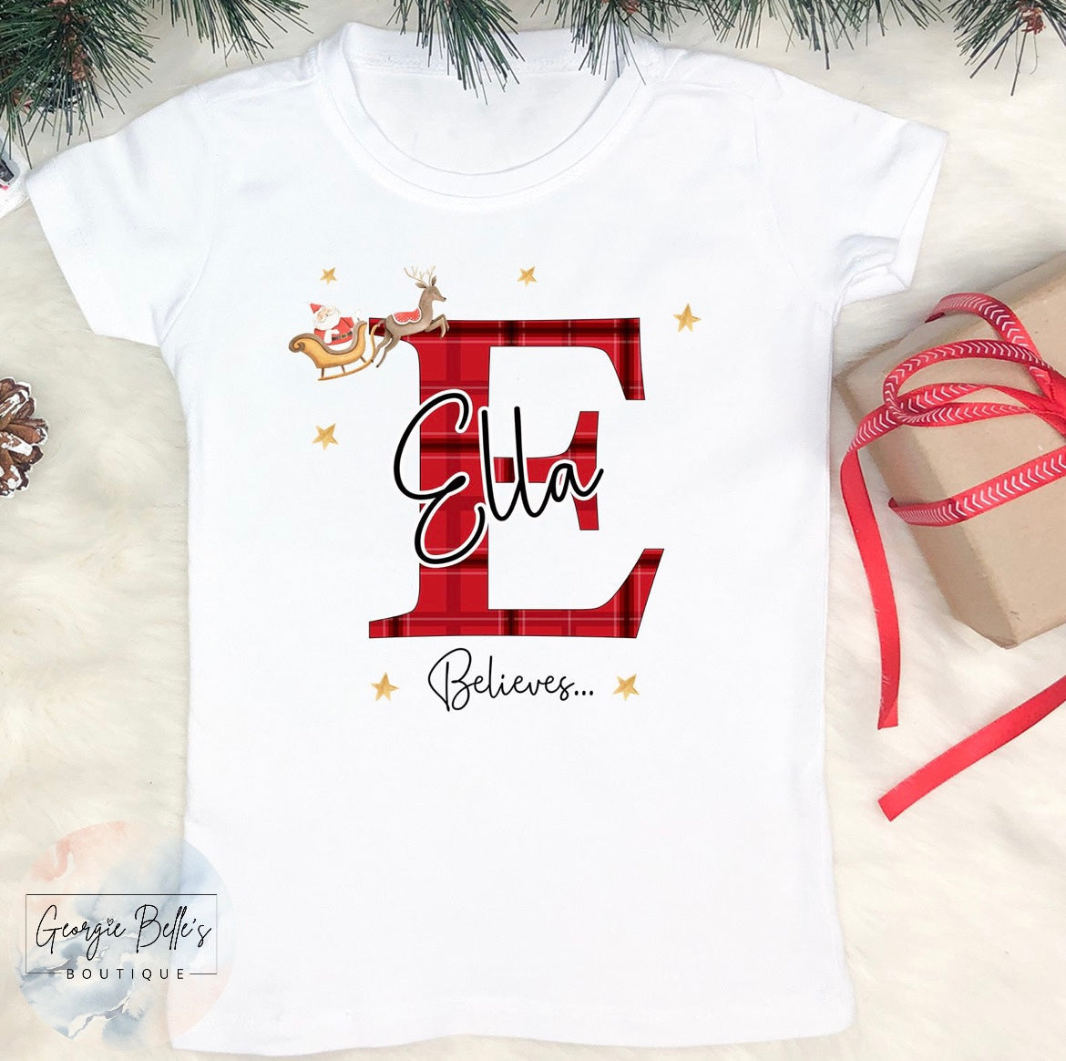 Christmas ‘Believes’ Personalised T-Shirt