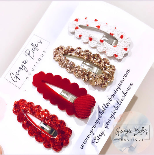 Valentines Snap Clip Set