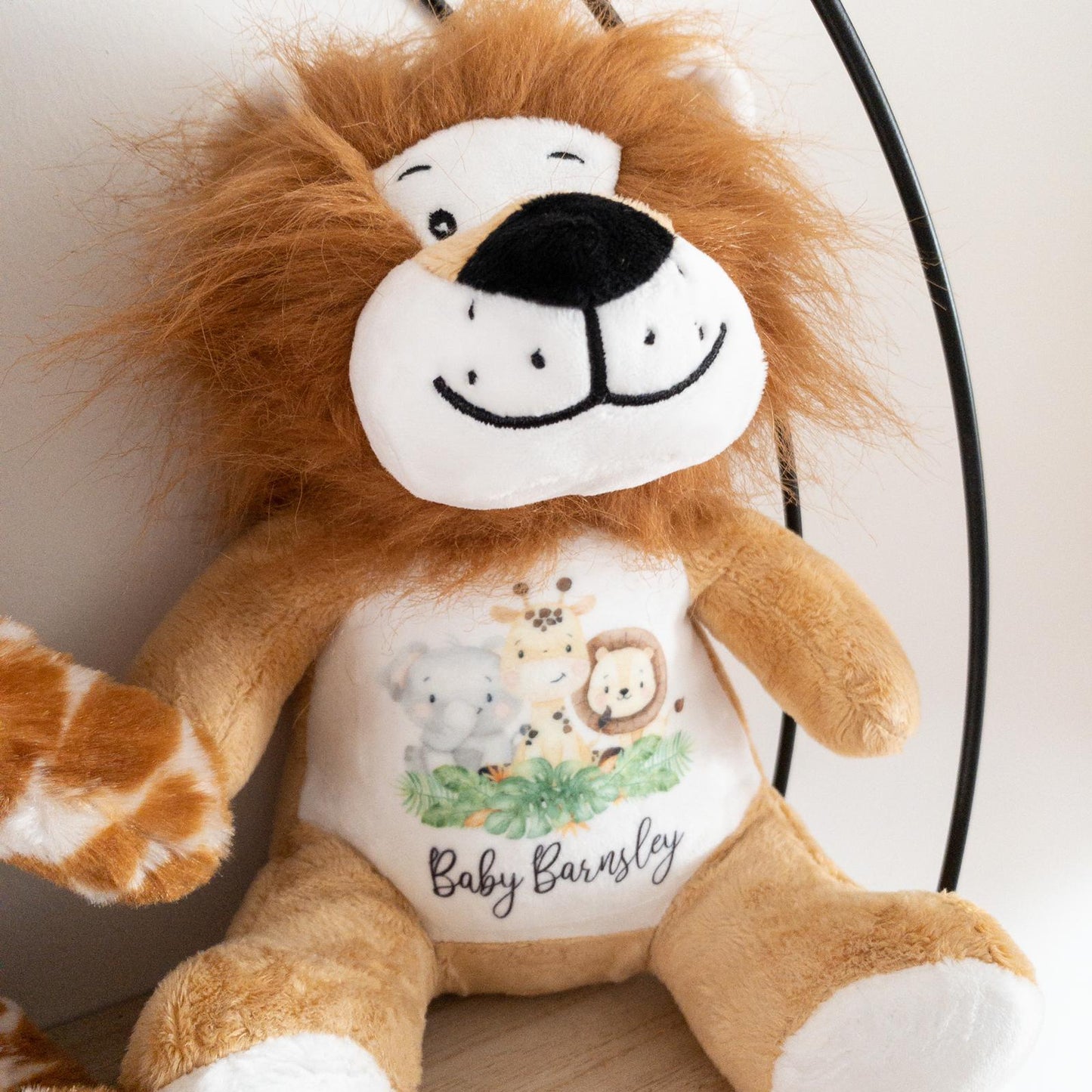 Safari Design Personalised Lion Soft Toy