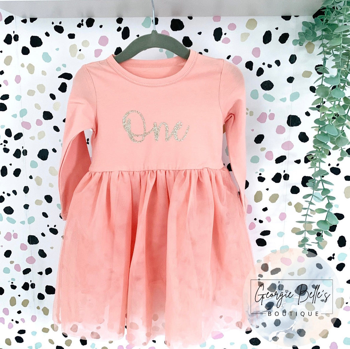 Personalised TuTu Dress in Dusty Pink