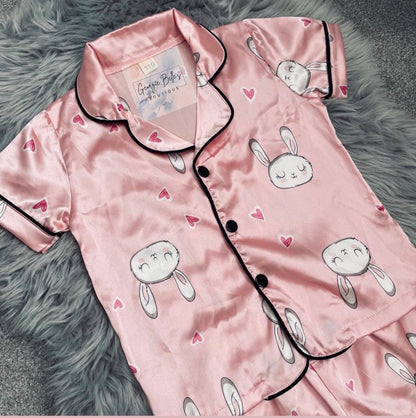 Saturday Saver Bunny Satin Pyjamas