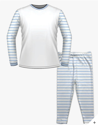 Personalised Birthday Pyjamas - Grey Rainbow Design