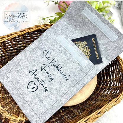 Personalised Family Travel Wallet / Passport Holder