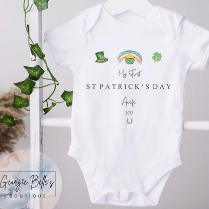St. Patrick’s Day Personalised Vest / Babygrow / Sleepsuit
