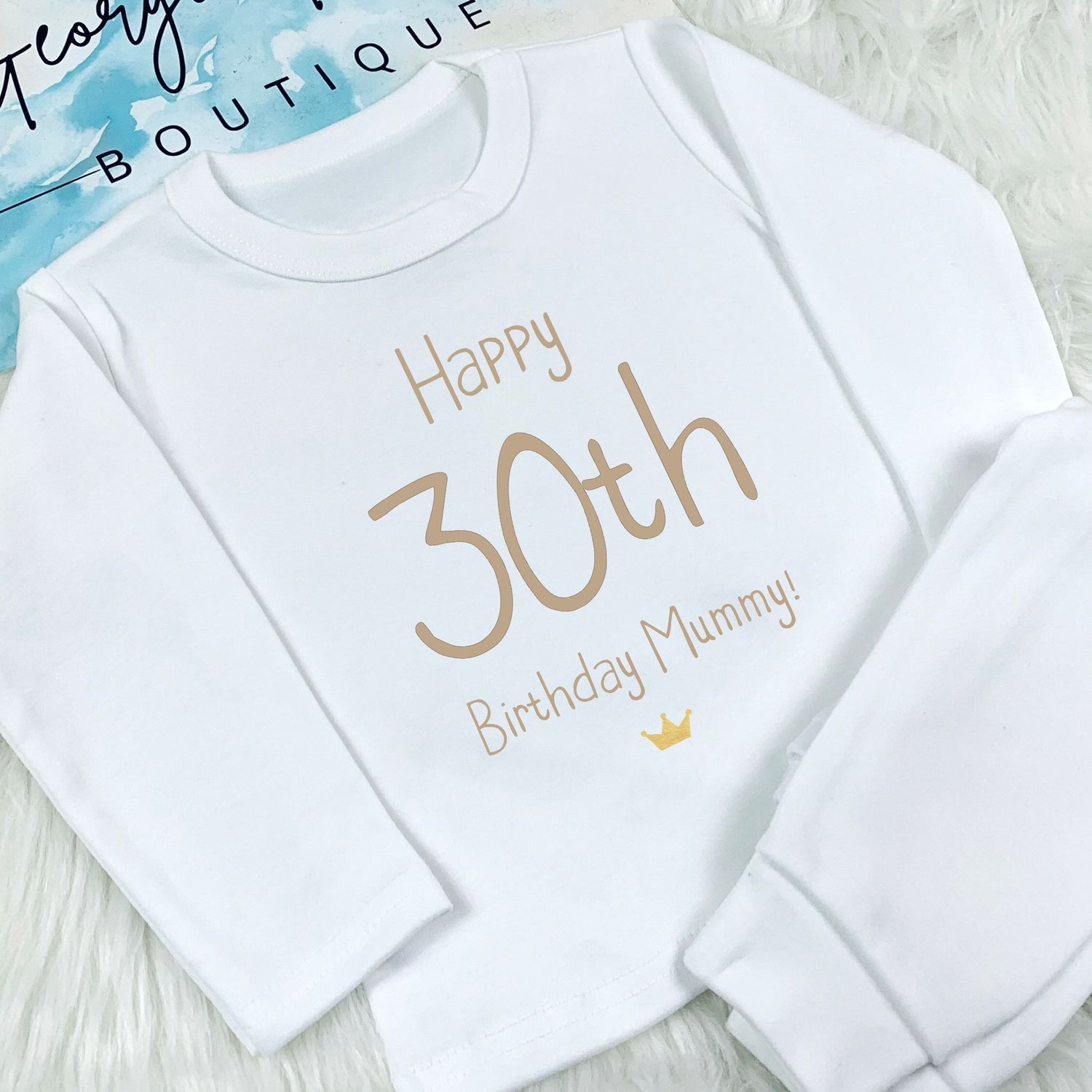 Personalised Birthday Pyjamas -  Mummy’s Birthday Champagne Design