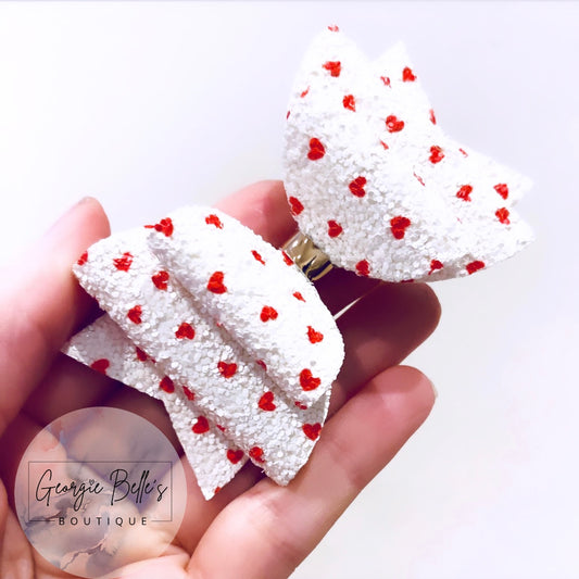 Valentines Day Heart Bow