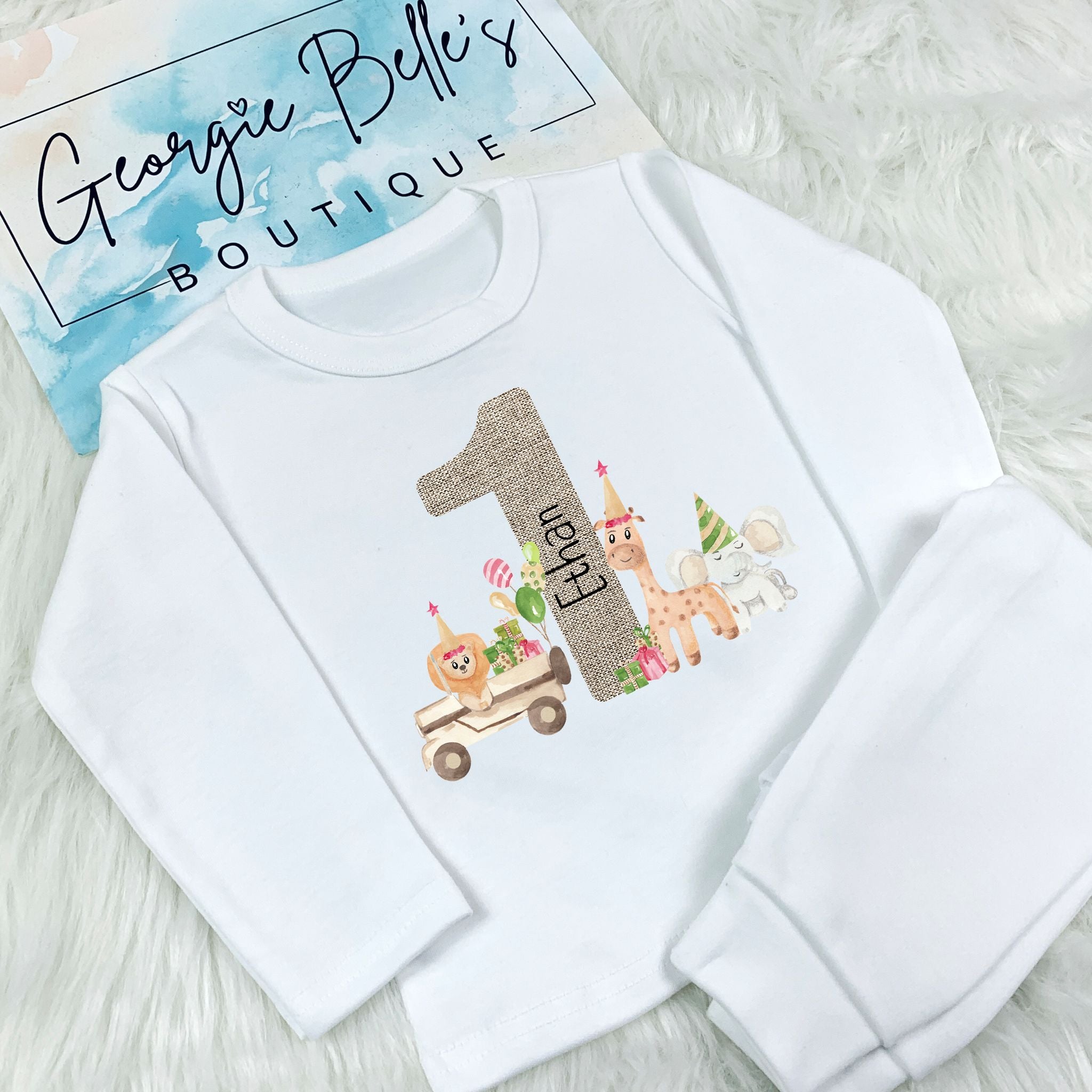 Personalised Birthday Pyjamas - Animal Party Design