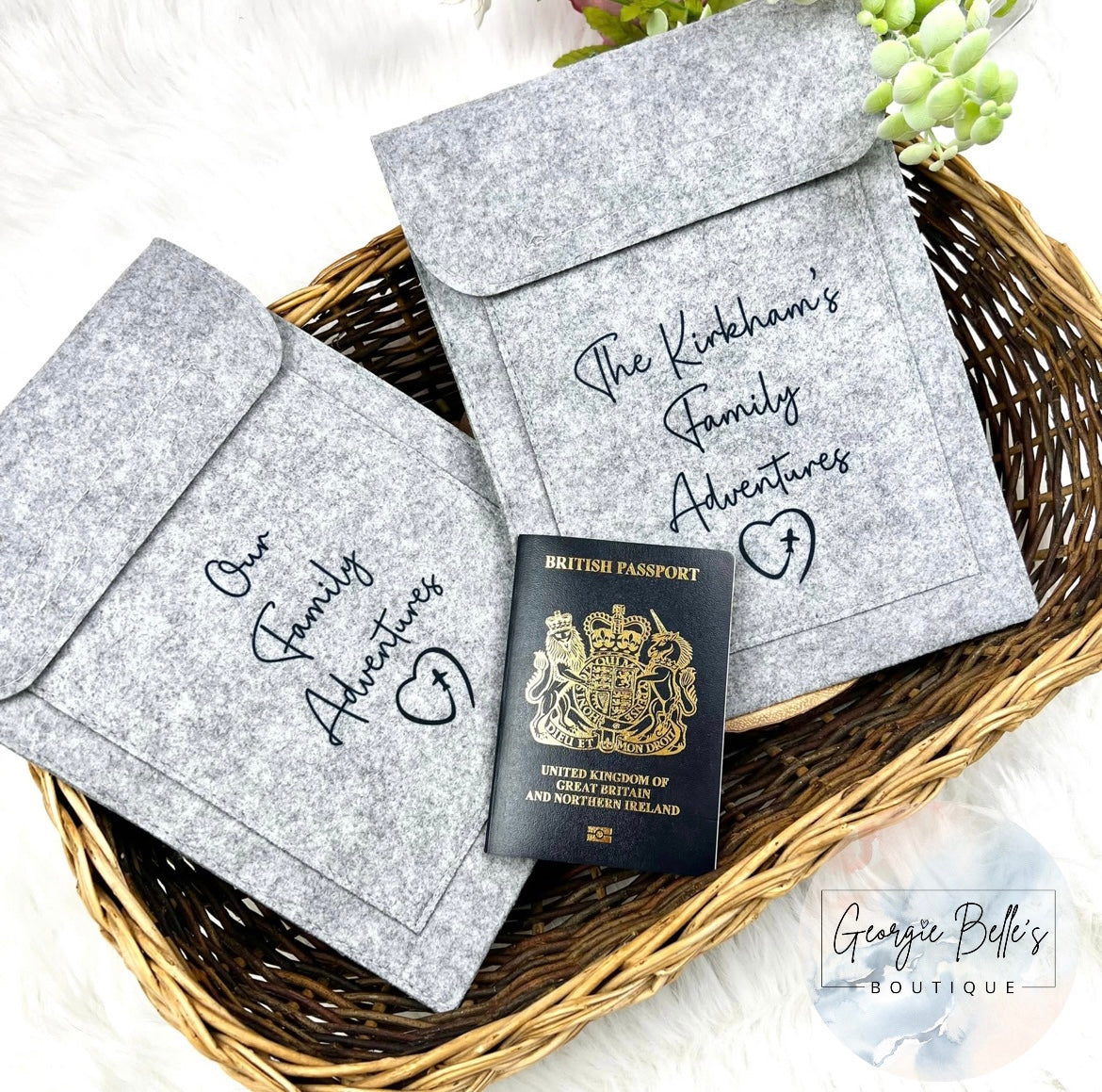 Personalised Family Travel Wallet / Passport Holder