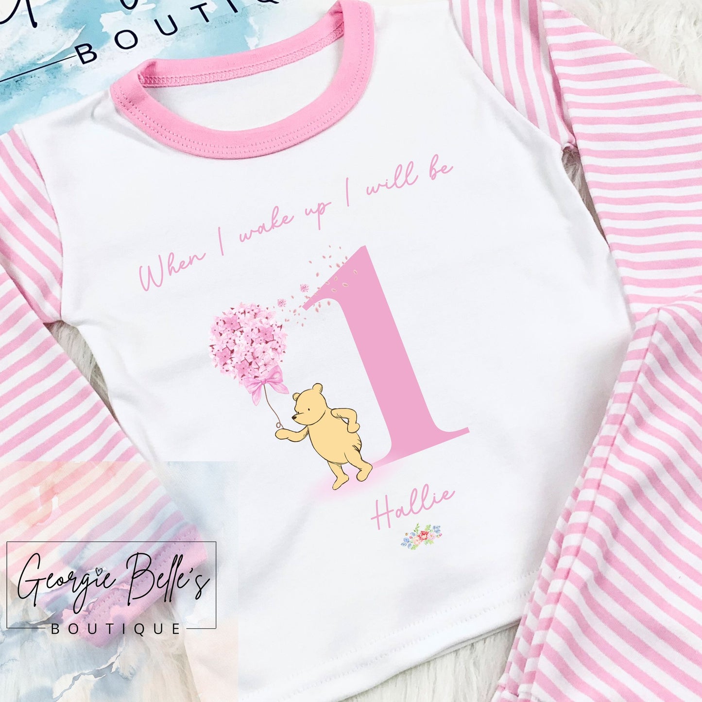 Personalised Birthday Pyjamas - Winnie The Pooh Design