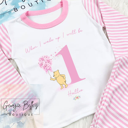 Personalised Birthday Pyjamas - Winnie The Pooh Design