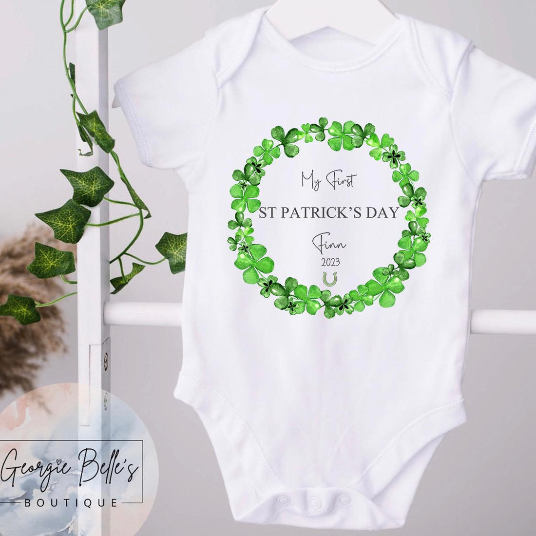 St. Patrick’s Day Personalised Vest / Babygrow / Sleepsuit