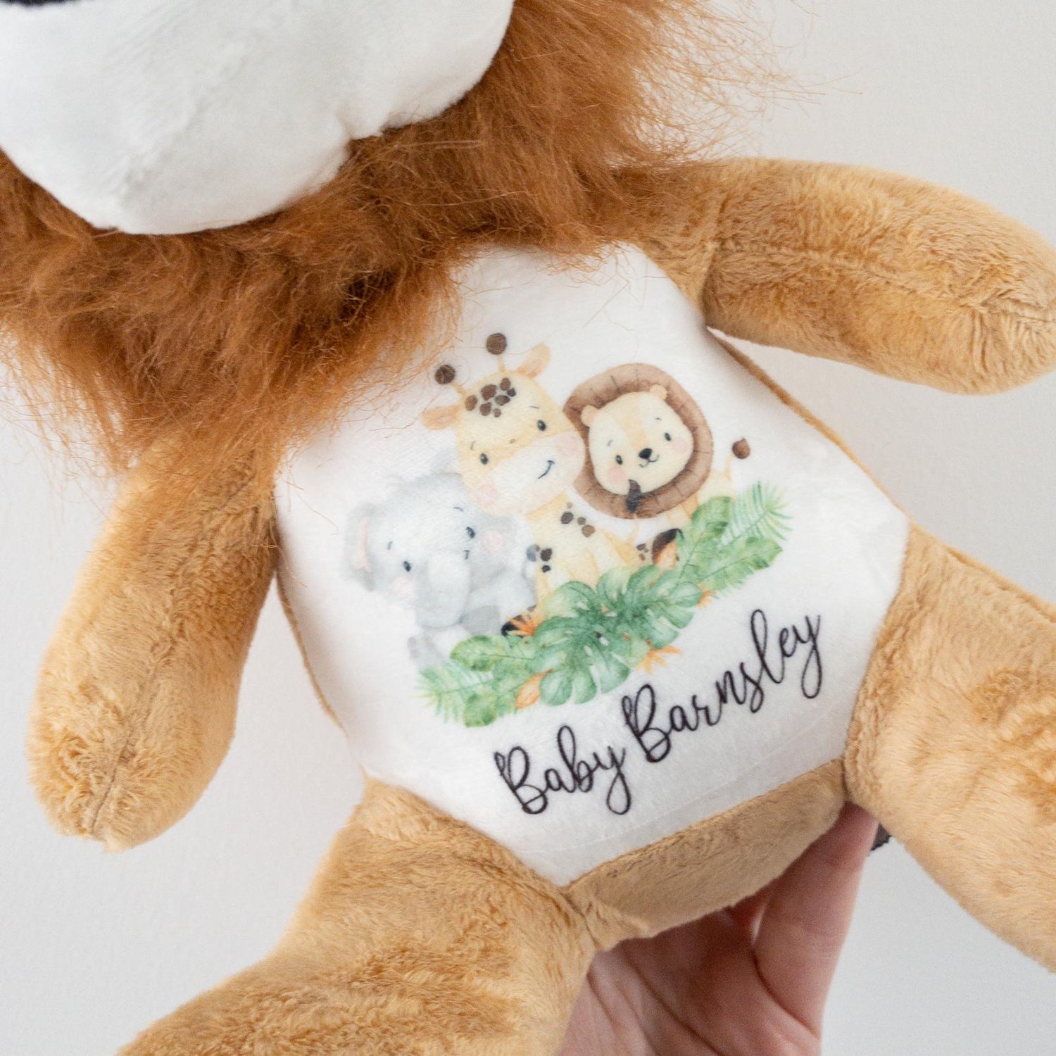 Safari Design Personalised Lion Soft Toy