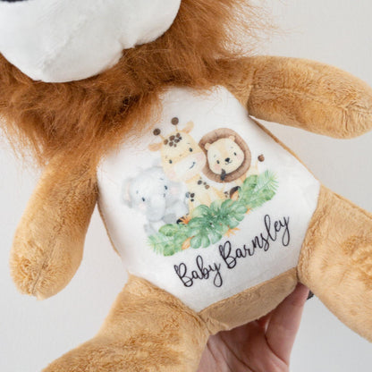 Safari Design Personalised Lion Soft Toy