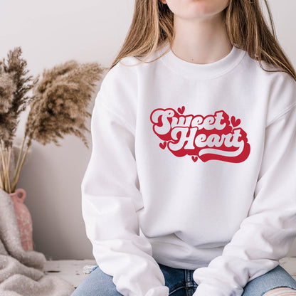 Sweet Heart Valentines Sweatshirt - White
