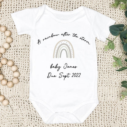 Personalised Baby Announcement Vest